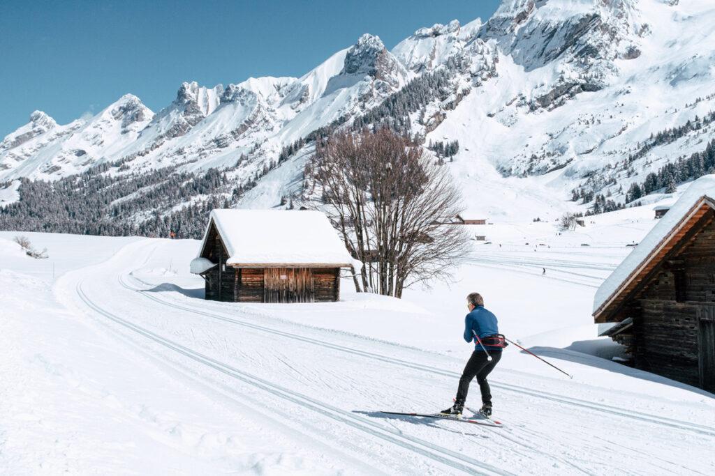 Skieur de fond à La Clusaz